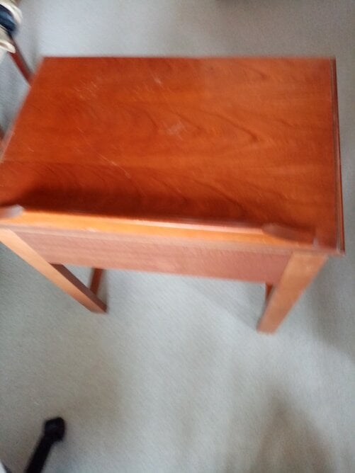 Mahogany Bedside Table - Furniture
