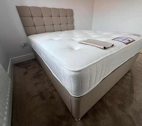 Rotherham CASHMERE 1000 POCKET MATTRESS WITH BASE 2 DRAWERS & HB - single