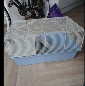 ⁸Hamster cage, two tier