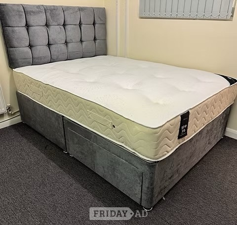 KING -REGENCY 1000 POCKET MATTRESS WITH DIVAN BASE & 24 INCH