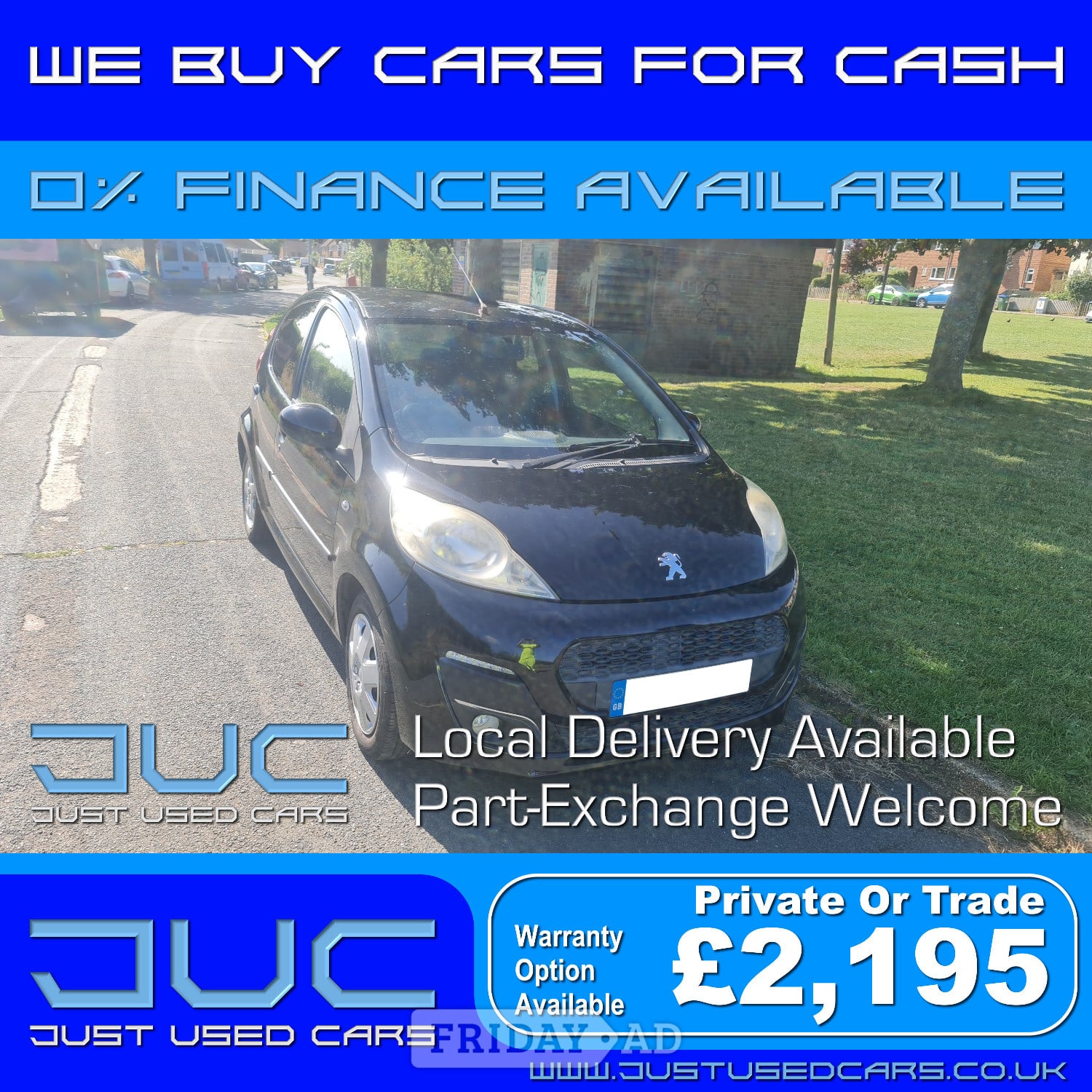 Peugeot 107 1.0 Allure (Manual Petrol) 13 Reg 2013 67,130 Miles in Lewes
