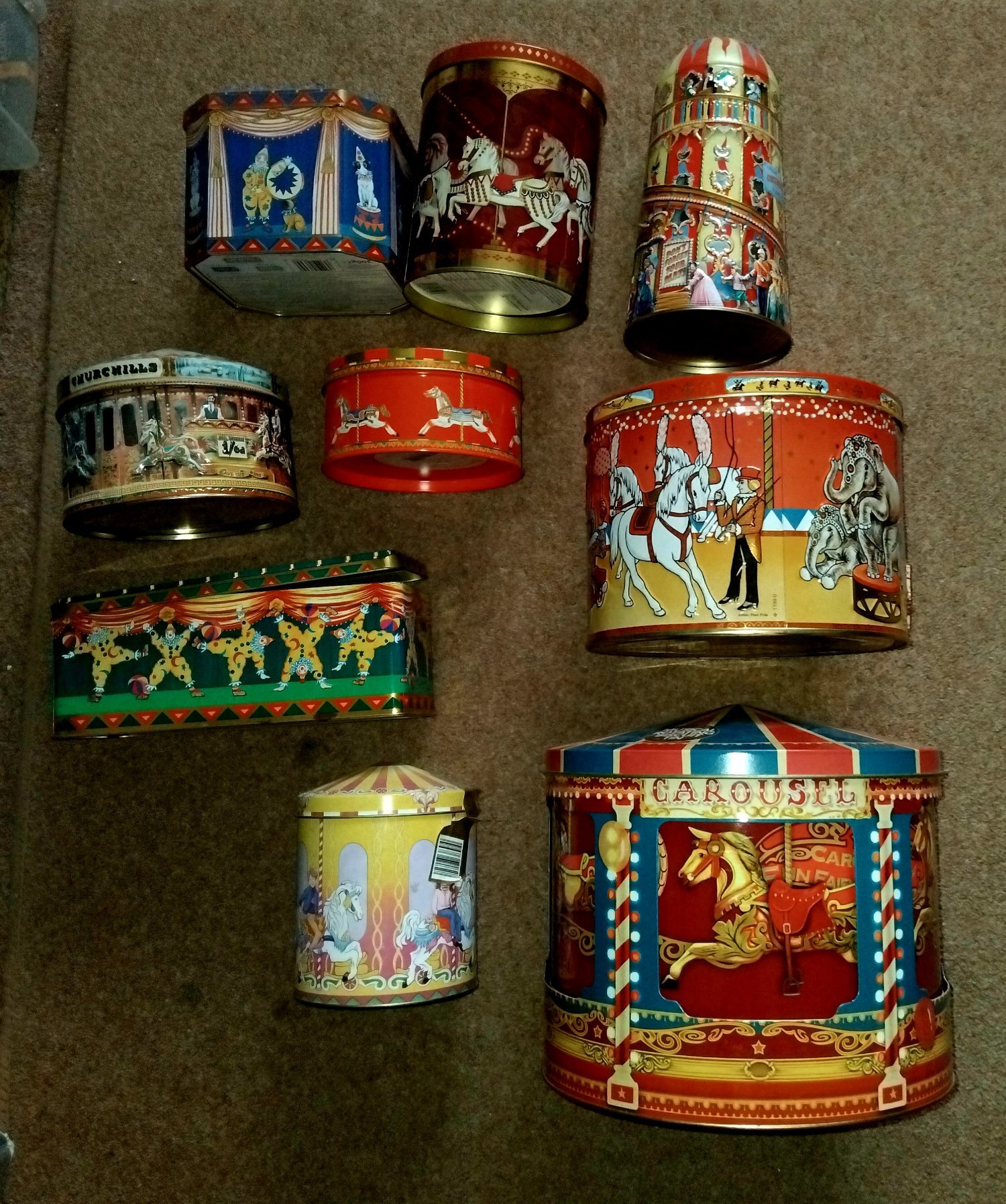 TINS FOR COLLECTORS JOB LOT, 2 MUSICAL WIND UP. 