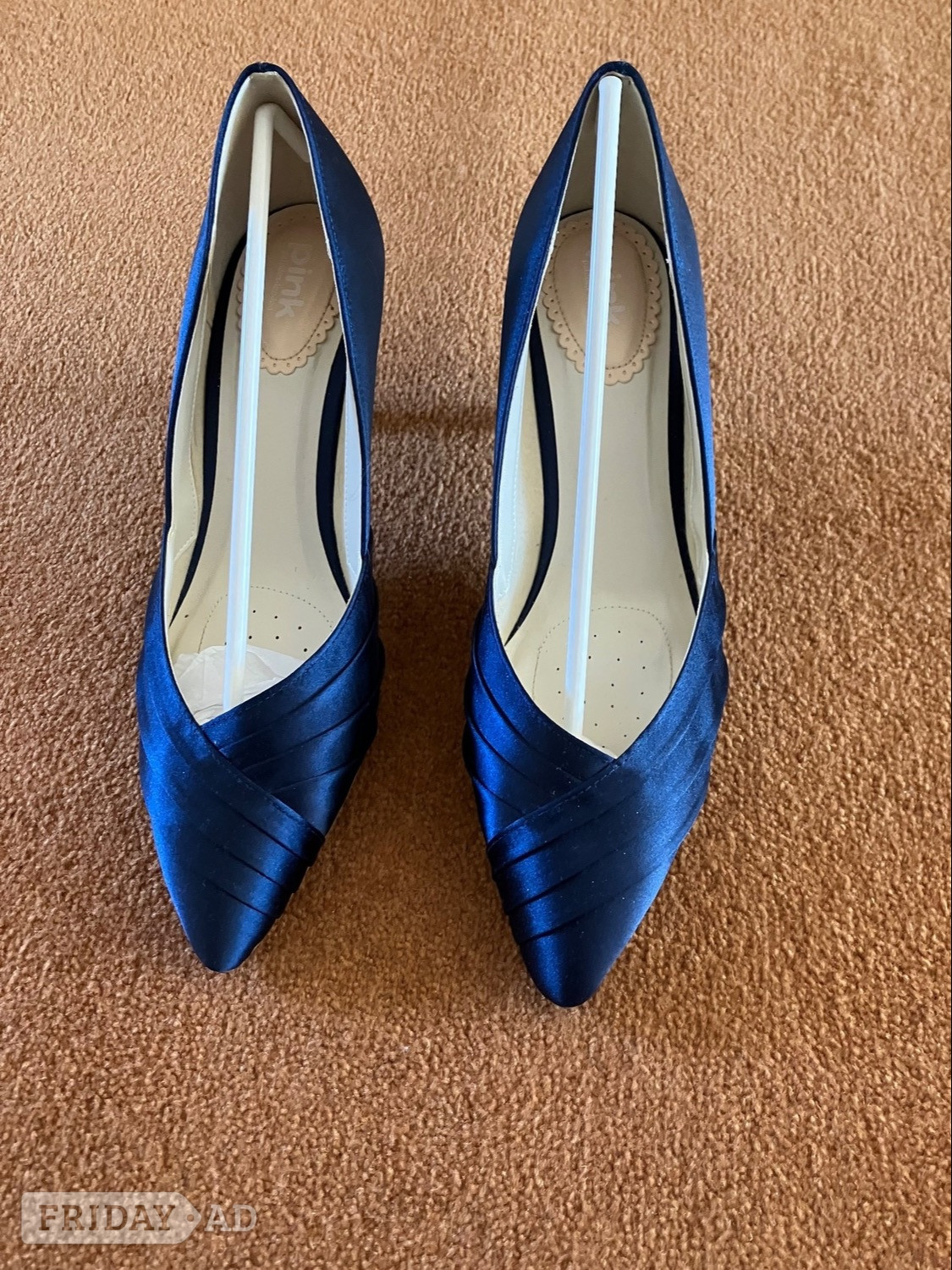 Satin court shoes