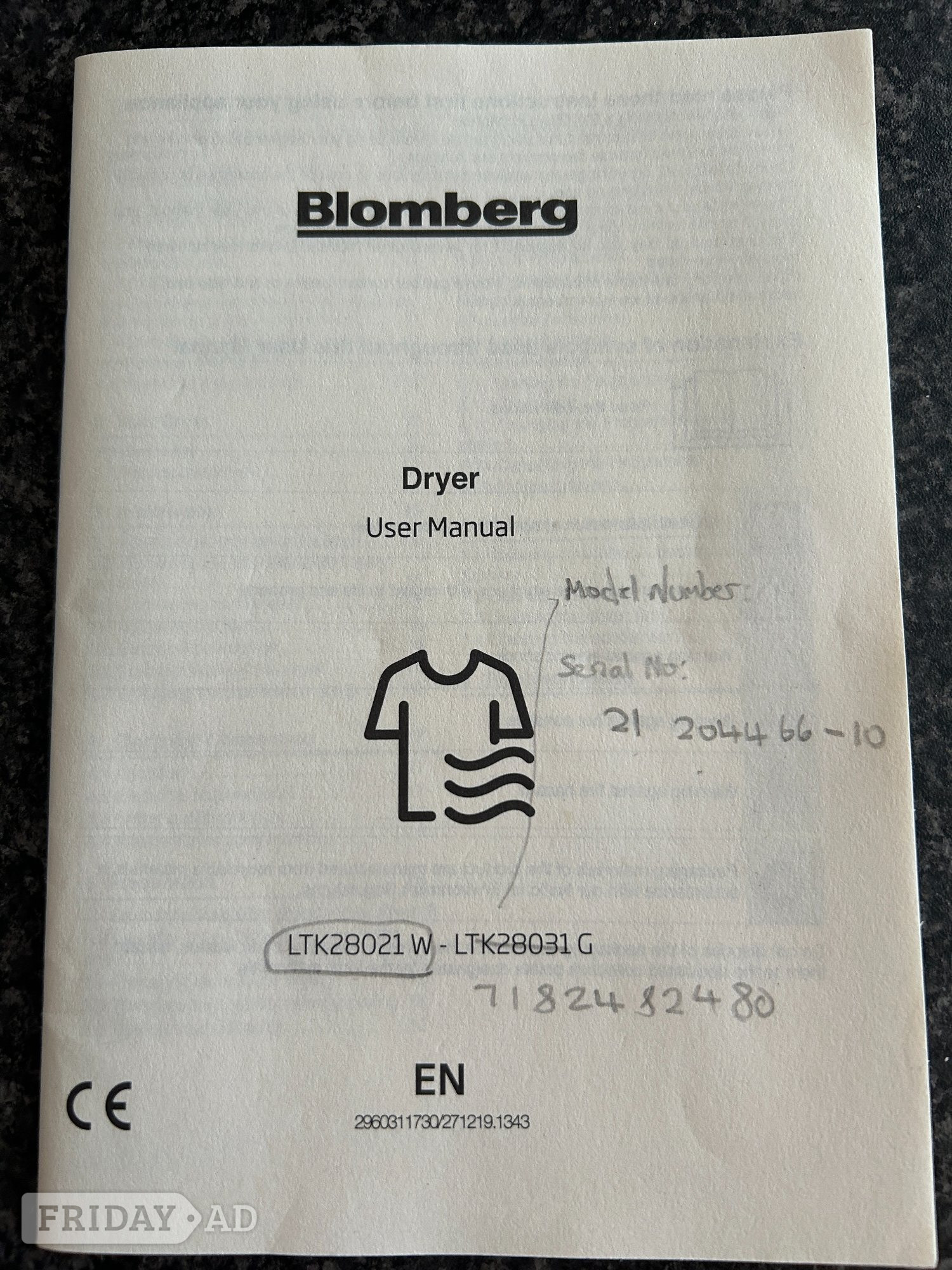 Bloomberg Condenser Tumble Dryer - Home Appliances in Haywards Heath