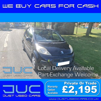 Peugeot 107 1.0 Allure (Manual Petrol) 13 Reg 2013 67,130 Miles