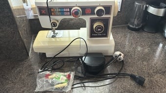 Portable Frister Star 112 sewing machine.
