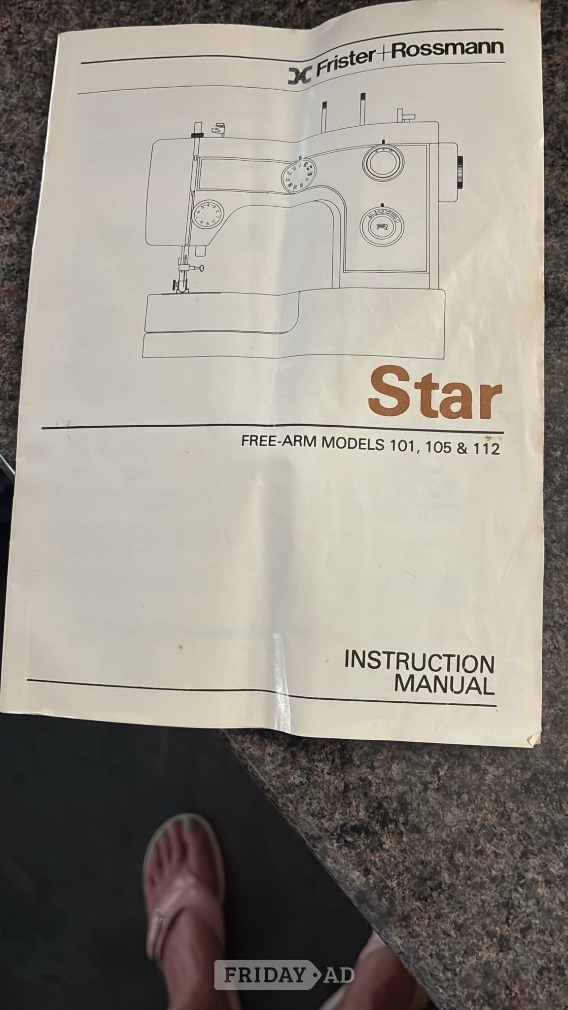 Nuneaton Portable Frister Star 112 sewing machine.