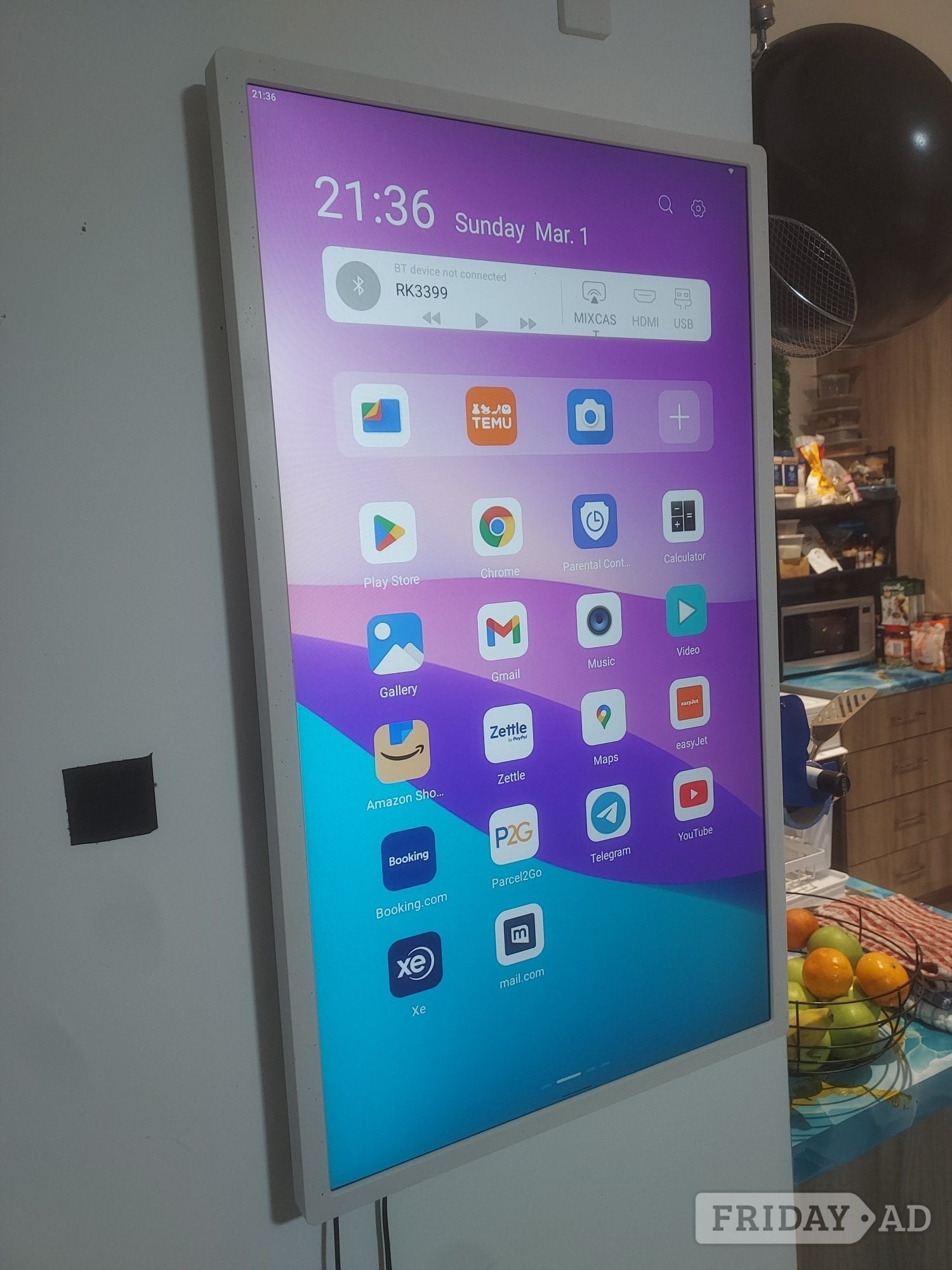 32 Inch Android 12 Tablet 1920*1080P 4GB Ram + 64GB Storage