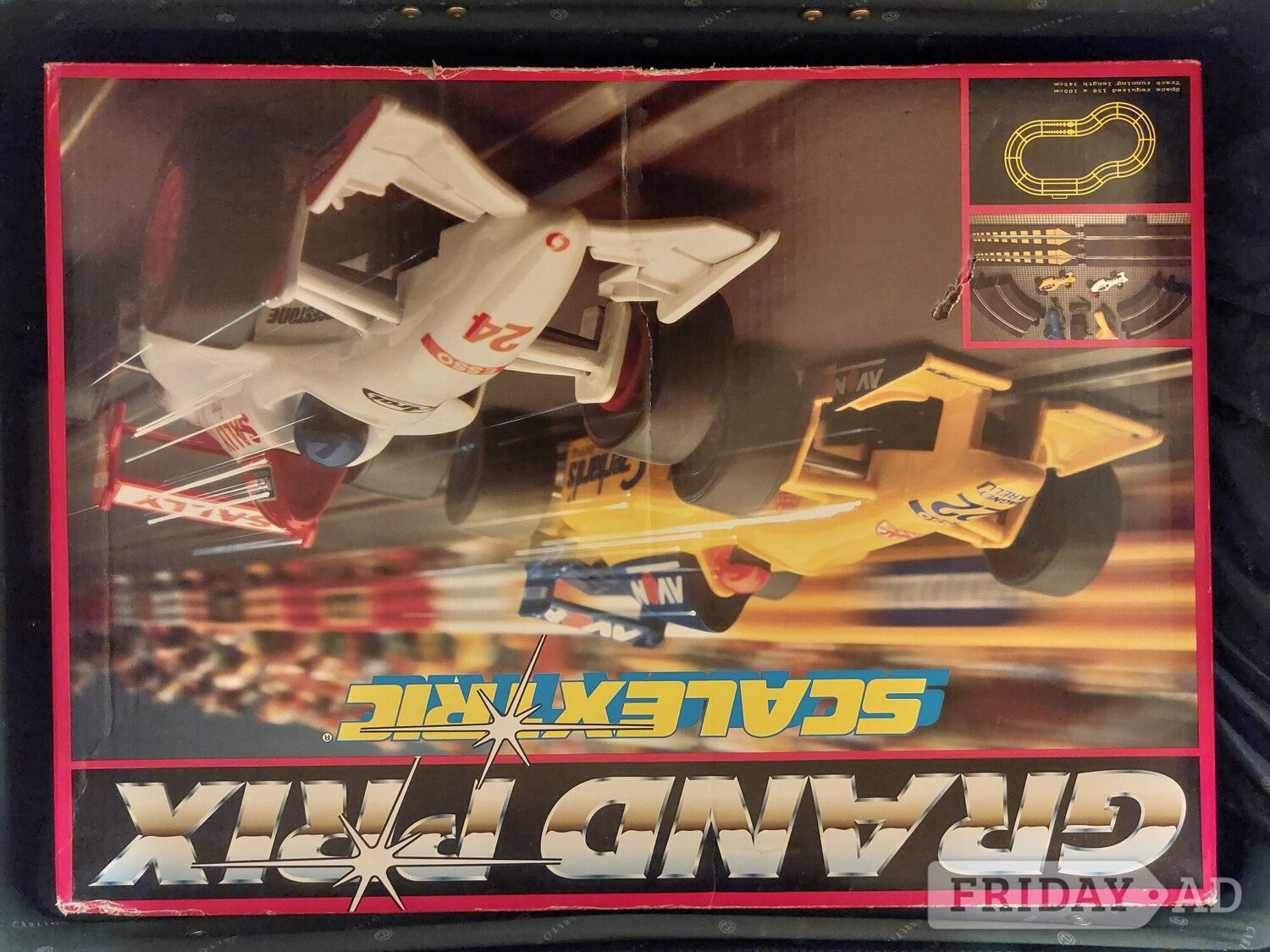 Scalextric 1990's C-653 Grand Prix Set with extension sets A & B.