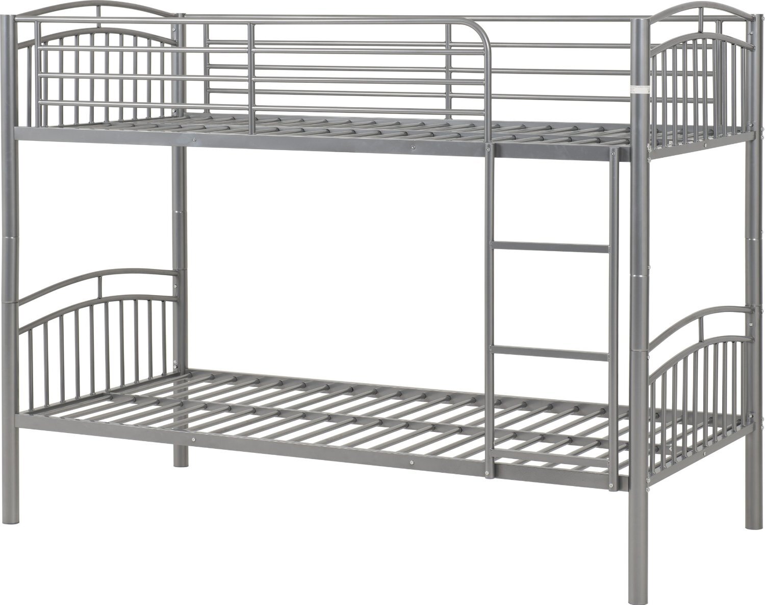 VENTURA SILVER BUNKS WITH BUDGET MATTRESSES