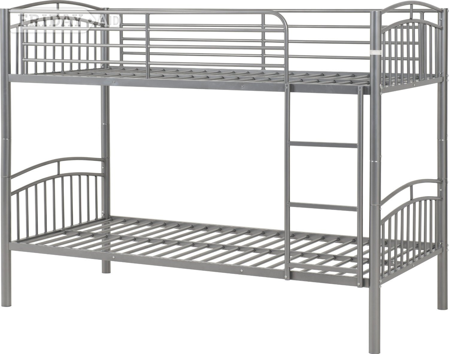 VENTURA SILVER BUNKS WITH BUDGET MATTRESSES