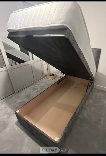 DIVAN OTTOMAN BED WITH HEADBOARD AND 1000 POCKET EMPEROR - Single
