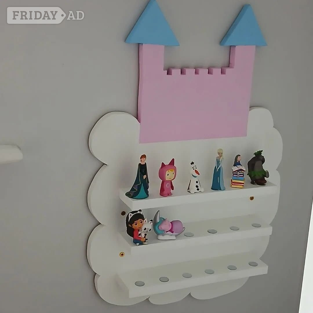 Kids novelty castle in the clouds shelving unit  - Home Decor