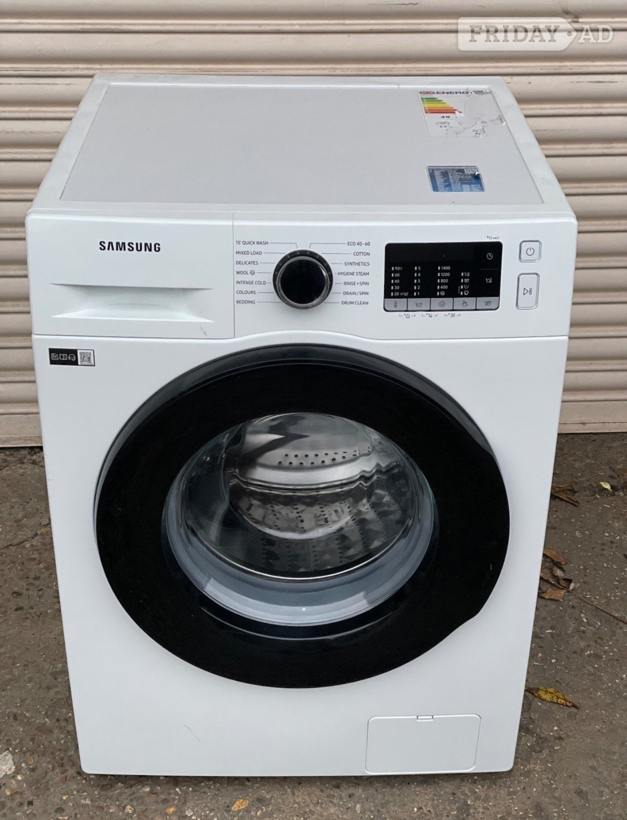 Samsung eco bubble 8kg washing machine 1400rpm 3 months warranty