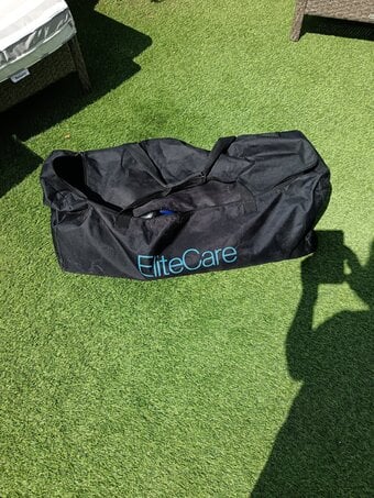 Foldable wheelchair with bag