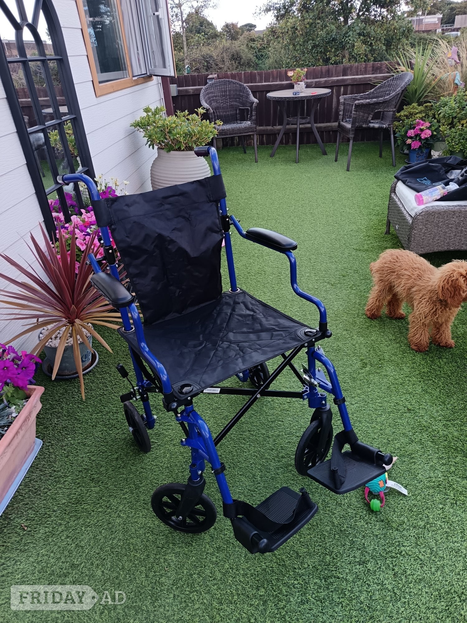 Foldable wheelchair with bag - Mobility