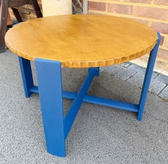 Circular Oak Coffee Table