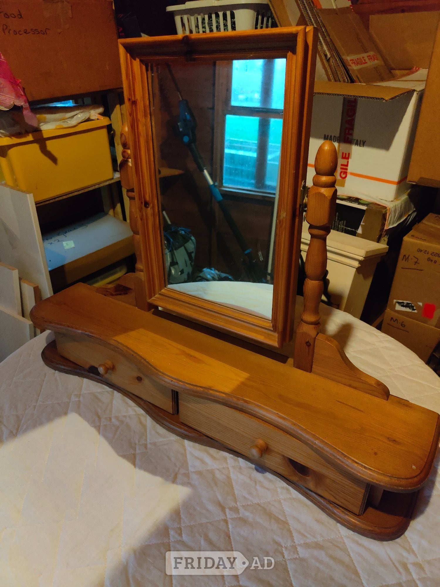 Pine Dressing Mirror