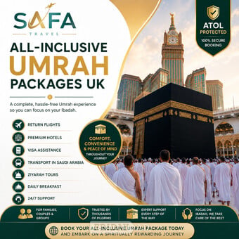 Umrah Packages from UK with 10% Off 