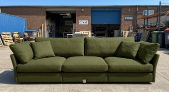 Daals Lutyens Moss Green 3 Seater Sofa with Matching Coushions