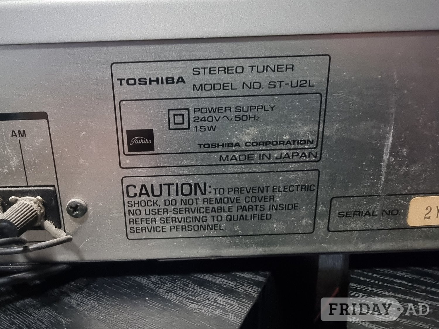 Vintage Retro Toshiba ST-U2L Stereo Tuner 1983 - Tv, Audio & Cameras in Brighton