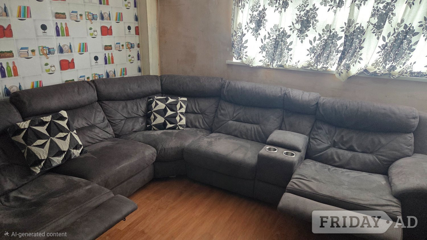 Double recliner with USB ports - Furniture in Cardiff