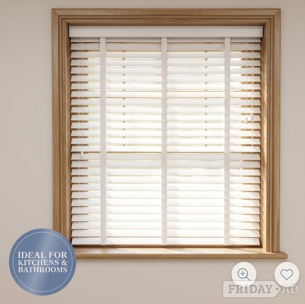 Premium Woodlux Brilliant White Blind (Taped) - 171cmx182cm. Brus in Peterborough
