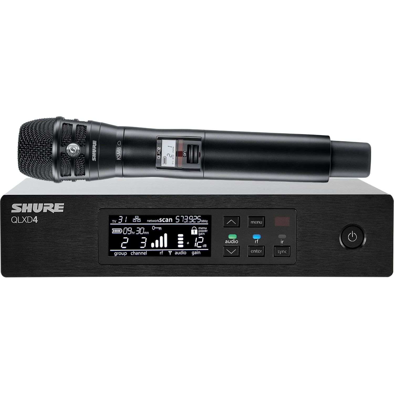 Shure QLXD24EK8B-H51 Wireless Handheld System (534 - 598 MHz)