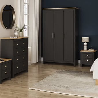 Lancaster 3 door set - BLACK
