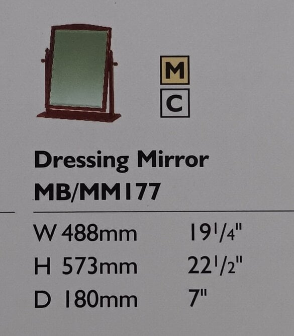 Tunbridge Wells Stag Minstrel Tilting Mirror
