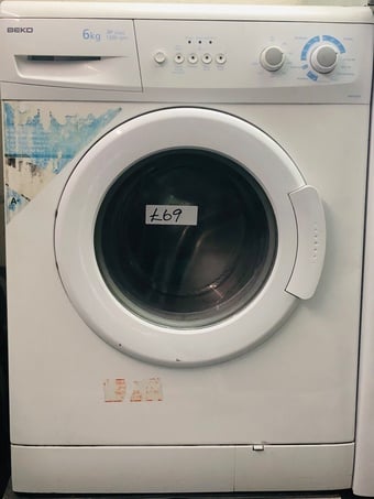 Beko 6KG load washing machine works perfectly