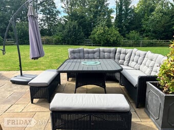 'QUATROPI' Garden / Patio Rattan Furniture - Complete Outdoor Set