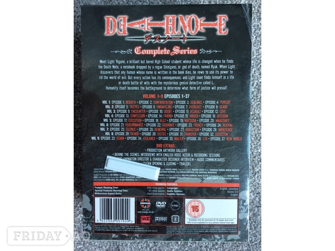 Death Note Complete Manga Series 1-37 (9 DVDs)
