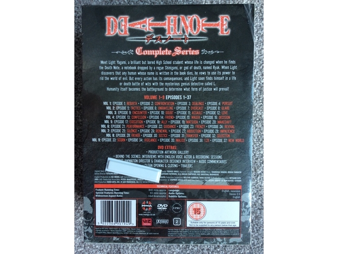 Death Note Complete Manga Series 1-37 (9 DVDs)