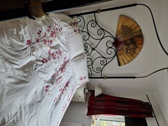 Unique 4 poster 5ft Bed in Wrought Iron