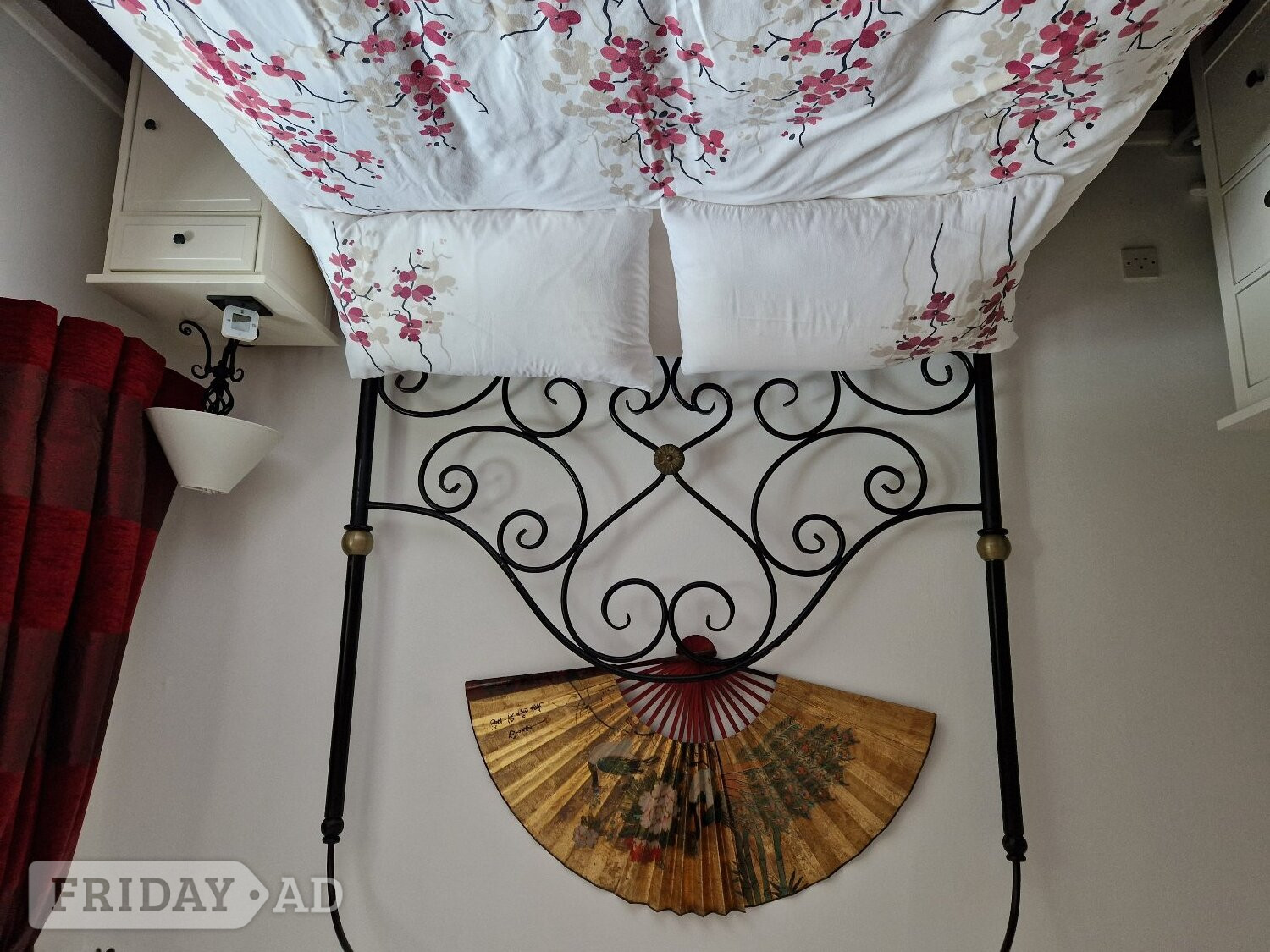 Unique 4 poster 5ft Bed in Wrought Iron