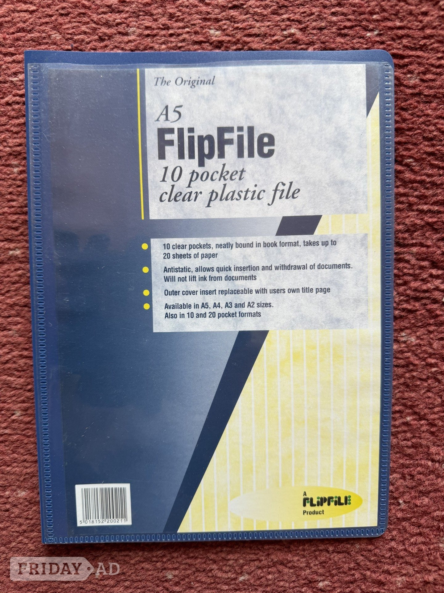 A5 Pocket Blue Flexible Cover Display Book in Worthing