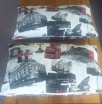 Pair London Landmark Cushions, Excellent Condition