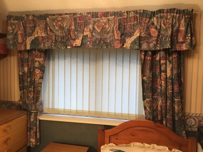 Dorma Curtains with pelmet and tie backs