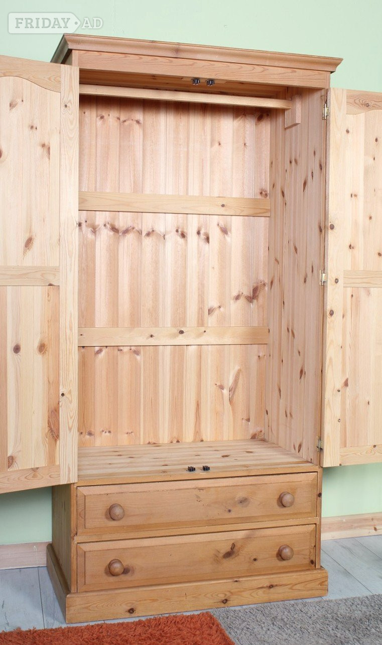 Delivery Options - Cottage Waxed Pine Farmhouse Wardrobe Waxed