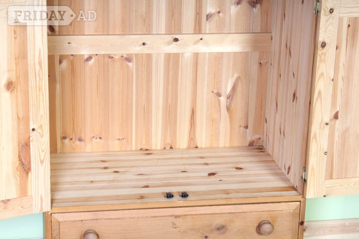 Delivery Options - Cottage Waxed Pine Farmhouse Wardrobe Waxed - Furniture