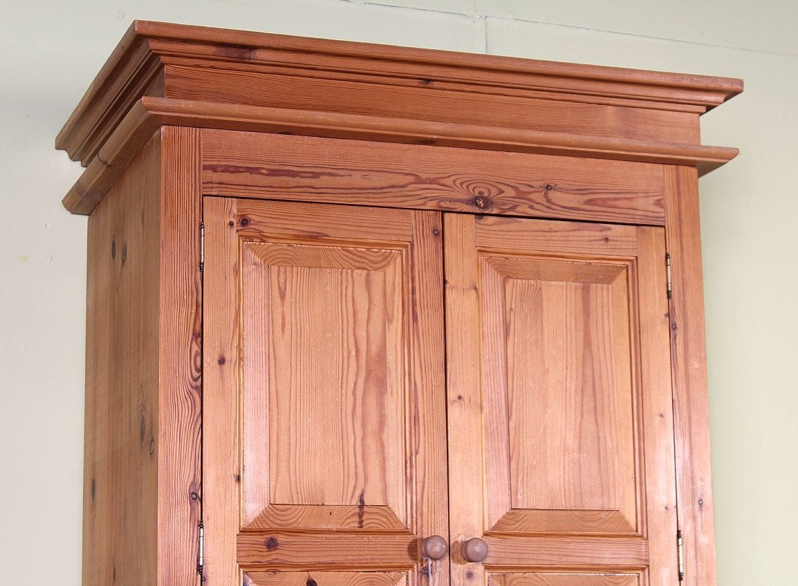 UK Delivery - Traditional Farmhouse Pine Wardrobe 3 Deep Drawers  - Furniture