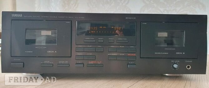 Worthing Yamaha KX-W392 hi-fi double cassette deck.