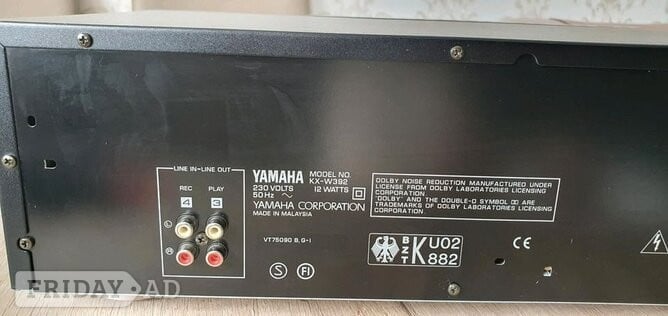 Yamaha KX-W392 hi-fi double cassette deck. - Tv, Audio & Cameras
