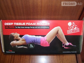 NORDIC LIFTING Massage Deep Tissue Spiky Foam Roller Black