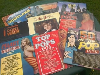LPs, pop, western, classical. 