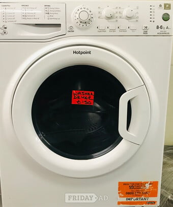 Hotpoint 8KG wash + 6KG dry washer dryer 