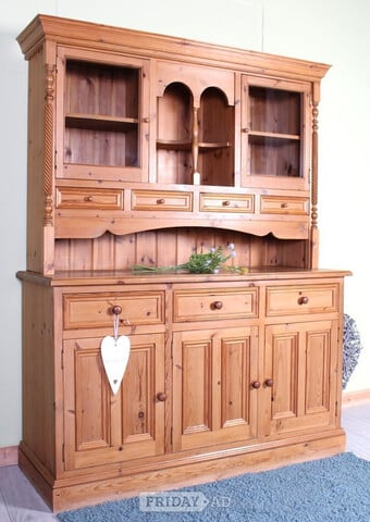 UK Delivery - Large Country Farmhouse Pine Welsh Dresser 4 Spice 