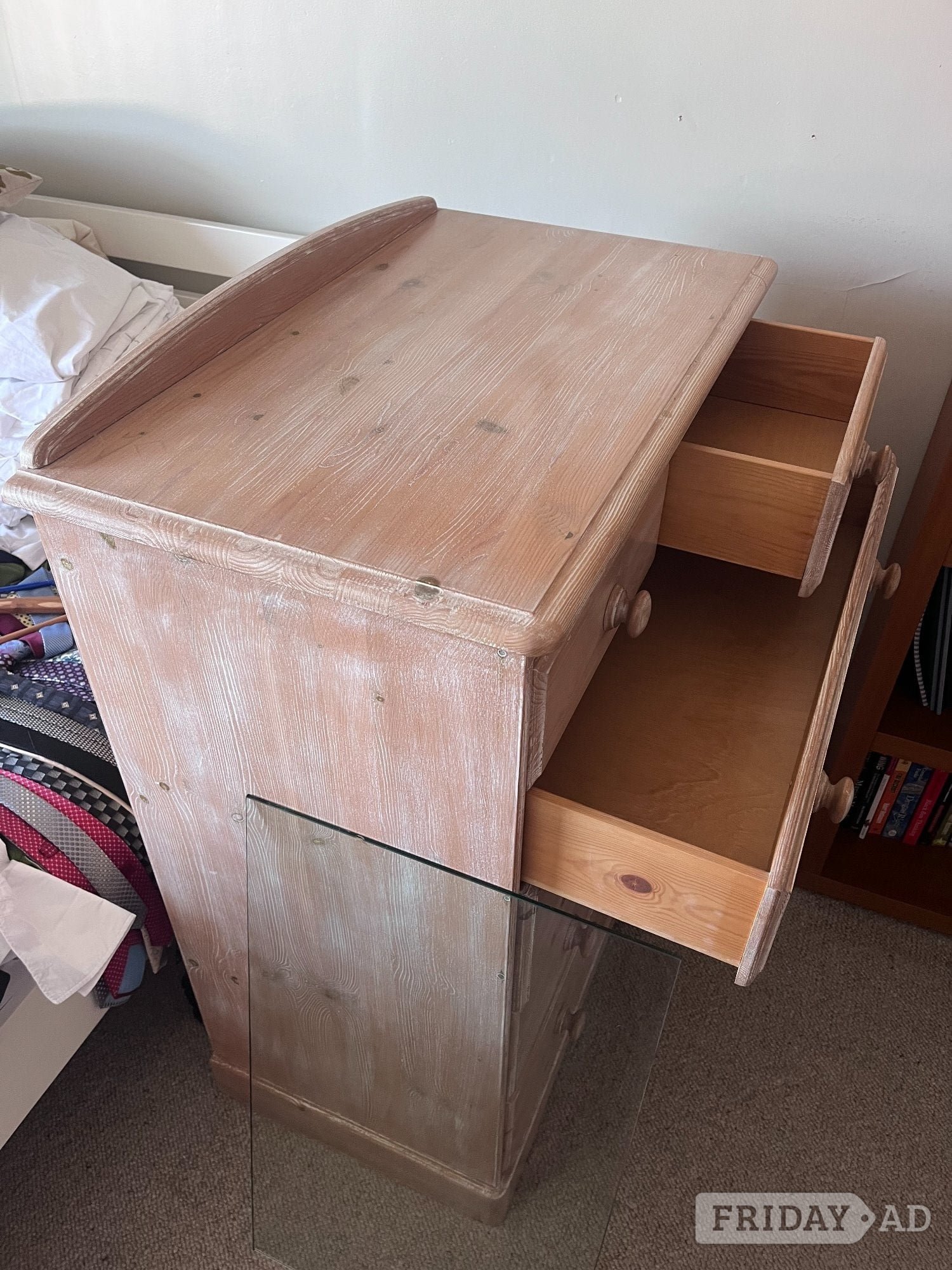  M & S limed oak bedroom furniture