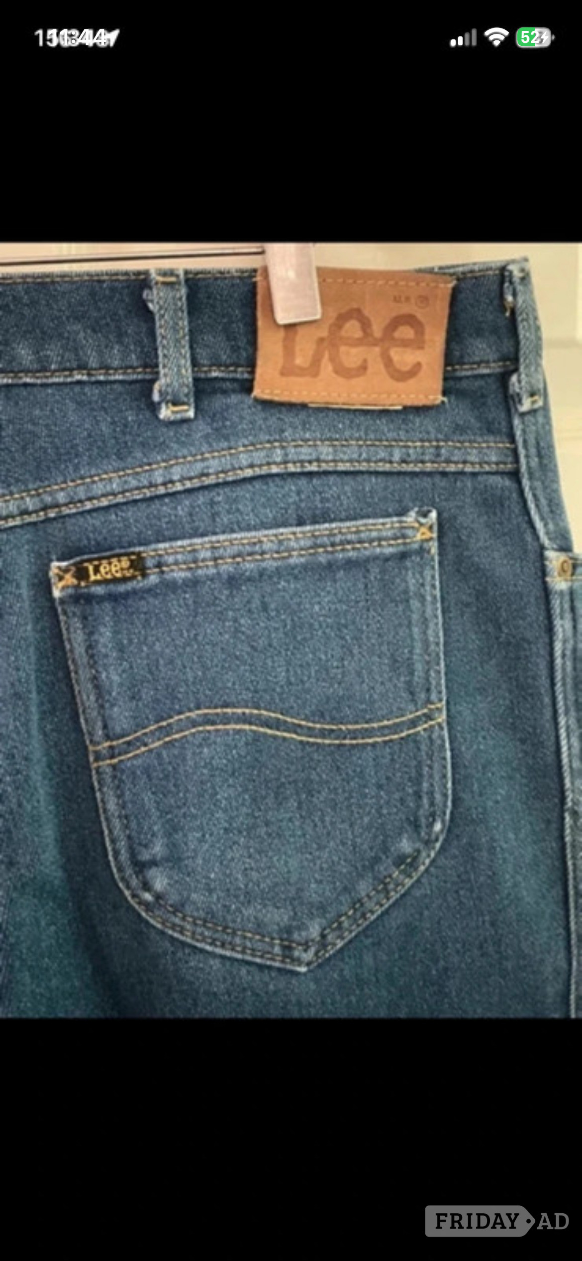 Lee Blue Cotton Denim Cut Off Shorts 36" - Clothing, Footwear & Accessories